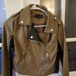 New Look Brown Pleather Jacket